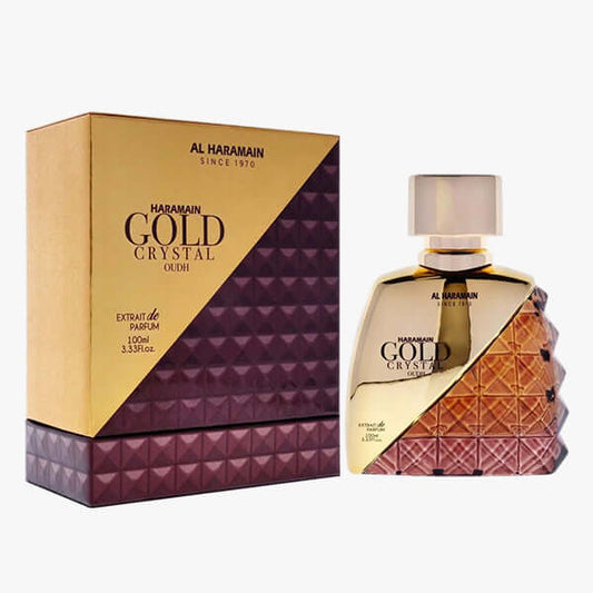 Al Haramain Gold Crystal Oudh For Unisex